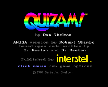 Quizam! - Screenshot - Game Title Image