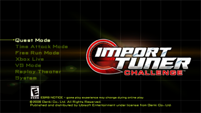 Import Tuner Challenge - Screenshot - Game Select Image
