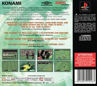 ISS Pro Evolution 2 - Box - Back Image