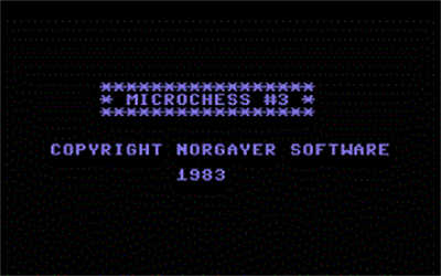 Microchess #3 - Screenshot - Game Title Image