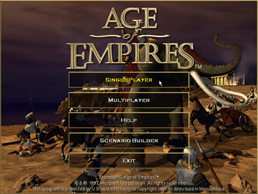 Age of Empires - Screenshot - Game Select Image