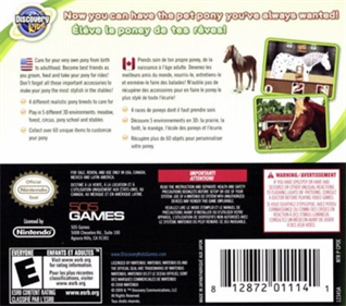 Discovery Kids: Pony Paradise - Box - Back Image