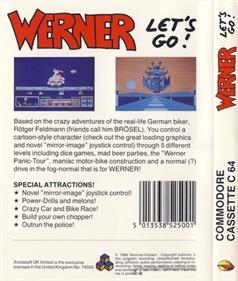 Werner: Let's Go! - Box - Back Image