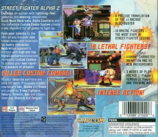 Street Fighter Alpha 2 - Box - Back Image