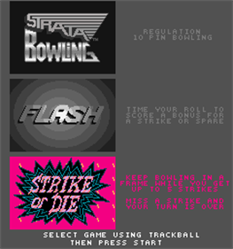 Strata Bowling - Screenshot - Game Select Image