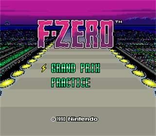 F-Zero - Screenshot - Game Title Image