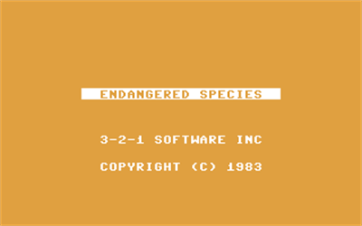 Endangered Species - Screenshot - Game Title Image