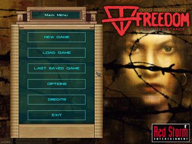 Anne McCaffrey's Freedom: First Resistance - Screenshot - Game Title Image