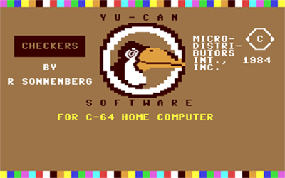 Checkers (Yu-Can Software) - Screenshot - Game Title Image