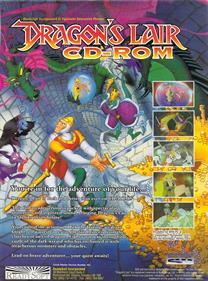 Dragon's Lair CD-ROM - Advertisement Flyer - Front Image