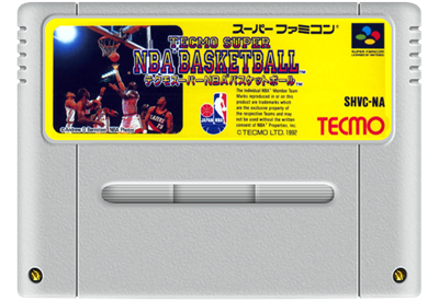 Tecmo Super NBA Basketball - Fanart - Cart - Front Image