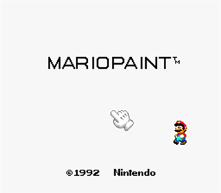 Mario Paint - Screenshot - Game Title Image