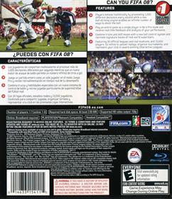 FIFA Soccer 08 - Box - Back Image