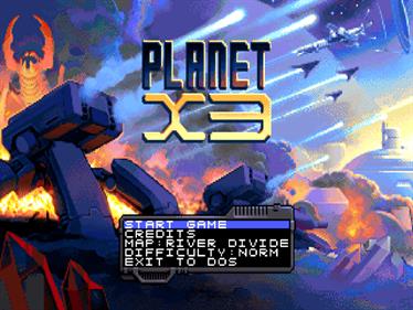 Planet X3 - Screenshot - Game Title Image