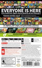 Super Smash Bros. Ultimate - Box - Back Image