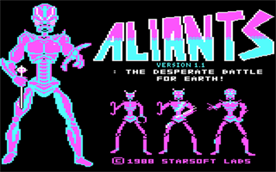 Aliants: The Desperate Battle For Earth! - Screenshot - Game Title Image