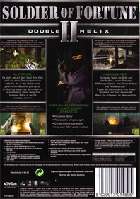 Soldier of Fortune II: Double Helix - Box - Back Image