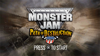 Monster Jam: Path of Destruction - Screenshot - Game Title Image