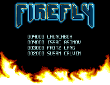 Firefly - Screenshot - High Scores Image