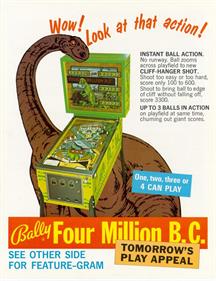 Four Million B.C. - Advertisement Flyer - Front Image