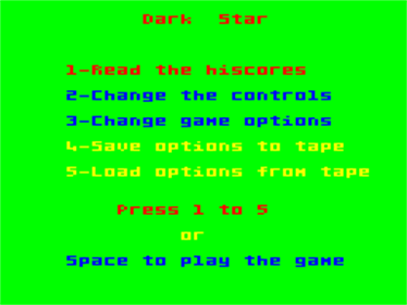 Dark Star - Screenshot - Game Select Image