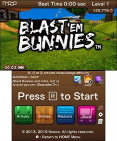 Blast 'Em Bunnies - Screenshot - Game Title Image