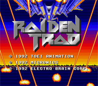 Raiden Trad - Screenshot - Game Title Image