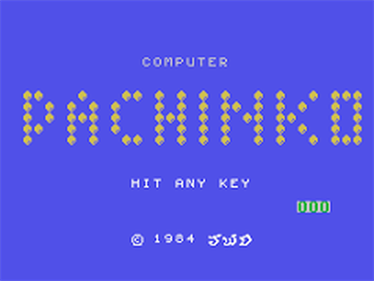 Computer Pachinko - Screenshot - Game Title Image