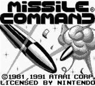Missile Command - Screenshot - Game Title Image
