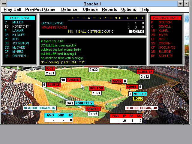 APBA presents: Baseball for Windows