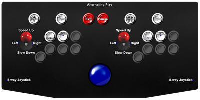 Fighting Roller - Arcade - Controls Information Image