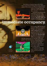 Powerslave - Advertisement Flyer - Front Image