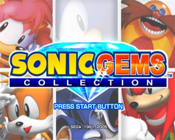 Sonic Gems Collection - Screenshot - Game Title Image