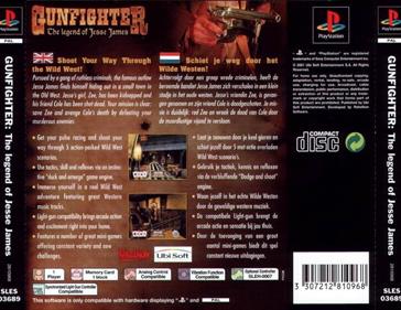 Gunfighter: The Legend of Jesse James - Box - Back Image