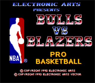 Bulls Vs Blazers and the NBA Playoffs - Screenshot - Game Title Image