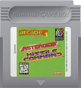 Arcade Classic 1: Asteroids / Missile Command - Fanart - Cart - Front