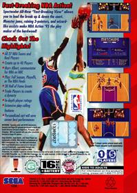 NBA Action '95 Starring David Robinson - Box - Back Image