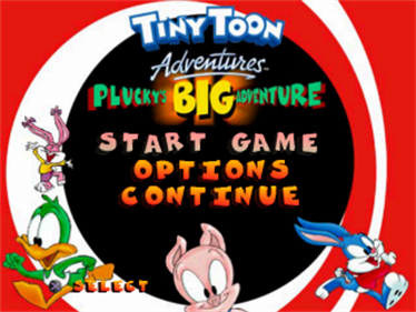 Tiny Toon Adventures: Plucky's Big Adventure - Screenshot - Game Title Image