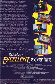 Bill & Ted's Excellent Adventure - Box - Back Image