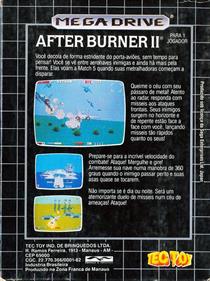 After Burner II - Box - Back Image