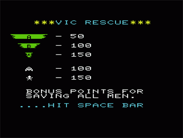 VIC Rescue - Screenshot - Game Title Image