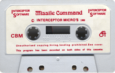 Missile Command (Interceptor Software) - Cart - Front Image