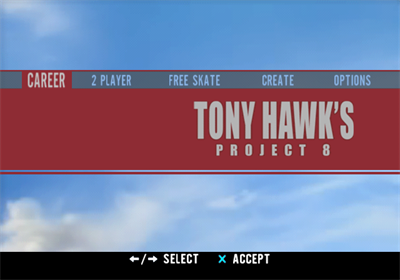Tony Hawk's Project 8 - Screenshot - Game Title