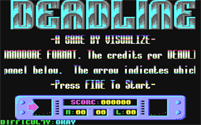 Deadline (Visualize Software) - Screenshot - Game Title Image