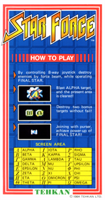 Mega Force - Arcade - Controls Information Image