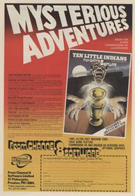 Ten Little Indians - Advertisement Flyer - Front Image