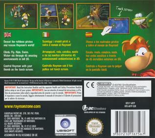 Rayman DS - Box - Back Image