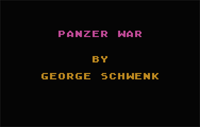 Panzer War - Screenshot - Game Title Image