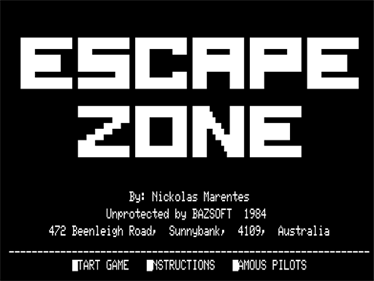 Escape Zone - Screenshot - Game Title Image