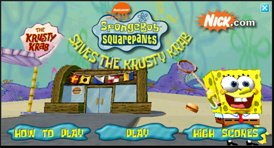 SpongeBob SquarePants Saves the Krusty Krab 3D - Screenshot - Game Title Image